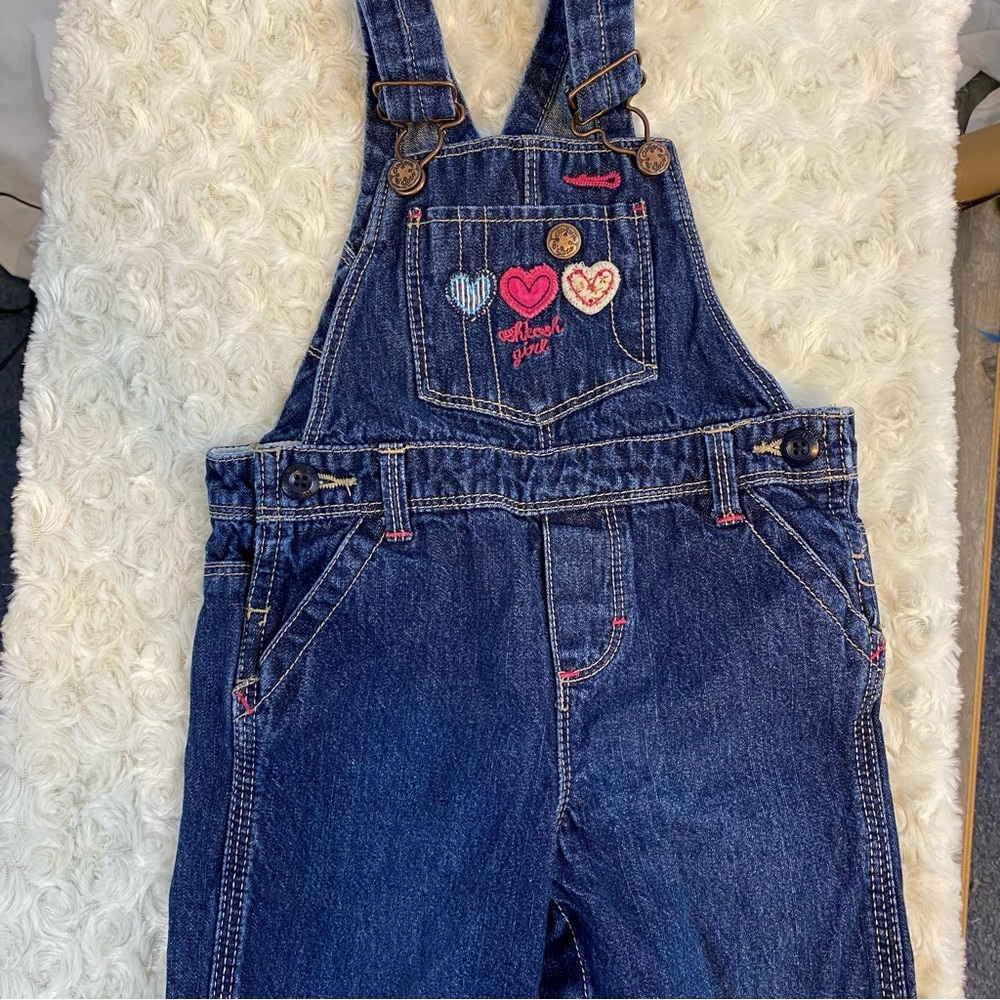 Oshkosh 18 months vestbak overalls embroidered